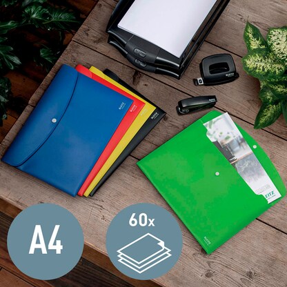 Artikelbild 5 für LEITZ Dokumententasche Recycle 4678 DIN A4 blau genarbt, 1 St., Artikelnummer 854301