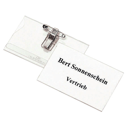 Artikelbild 2 für DURABLE Namensschilder mit Kombiklemme 9,0 x 5,4 cm, 20 St., Artikelnummer 355990