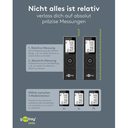Artikelbild 14 für goobay 77834 Laser-Entfernungsmesser, Artikelnummer 779706