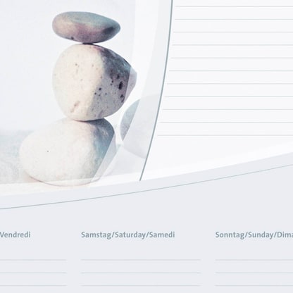 Artikelbild 4 für SIGEL Schreibtischunterlage Harmonie 2026/2027/2028 weiß/grau Papier 59,5 x 41,0 cm, 30 Blatt, Artikelnummer 585614