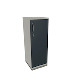 Artikelbild 1 für fm Aktenschrank Sidney, 4260429763672 weiß, lavagrau 2 Fachböden 40,0 x 44,2 x 113,3 cm, Artikelnummer 410607