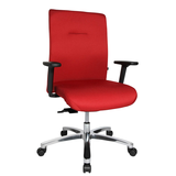 Artikelbild 1 für Topstar XXL Bürostuhl Big Star 10, BT190T W51 Stoff rot, Gestell alu, Artikelnummer 410670