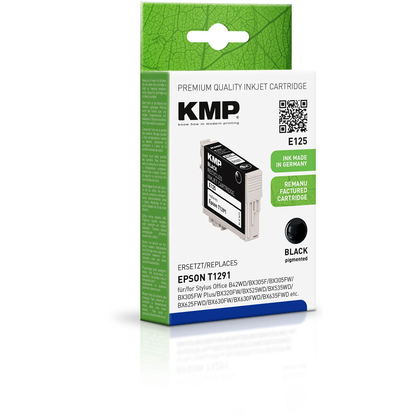 Artikelbild 2 für KMP E125 schwarz Druckerpatrone kompatibel zu EPSON T1291L, Artikelnummer 146884