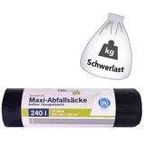 Artikelbild 1 für TRILine® Schwerlastsäcke 240,0 l schwarz 60,0 µm, 10 St., Artikelnummer 274043