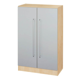 Artikelbild 1 für HAMMERBACHER Aktenschrank 7550 RE, V7550/3/S/RE ahorn, silber 2 Fachböden 80,0 x 42,0 x 127,0 cm, Artikelnummer 863151