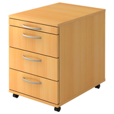 Artikelbild 1 für HAMMERBACHER Altus Rollcontainer buche 4 Auszüge 42,8 x 58,0 x 59,0 cm, Artikelnummer 203554