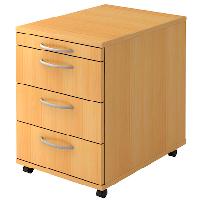 Artikelbild für HAMMERBACHER Inader Rollcontainer buche 4 Auszüge 42,8 x 58,0 x 59,0 cm, Artikelnummer 844136