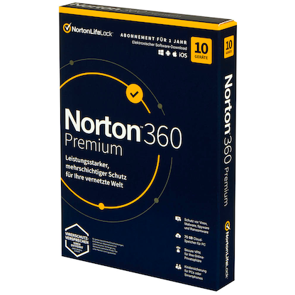 Artikelbild 3 für Norton 360 Premium Sicherheitssoftware Vollversion (PKC), Artikelnummer 720191