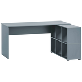 Artikelbild 1 für MÖBELPARTNER 500 Schreibtisch blaugrau rechteckig, Wangen-Gestell blau 150,0 x 65,0 cm, Artikelnummer 823843