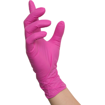 Artikelbild 2 für NITRAS MEDICAL unisex Einmalhandschuhe CANDY WAVE pink Größe M, 100 St., Artikelnummer 684727