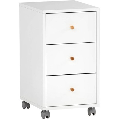 Artikelbild für MÖBELPARTNER 500 Rollcontainer weiß 3 Auszüge 32,6 x 39,1 x 59,7 cm, Artikelnummer 823924