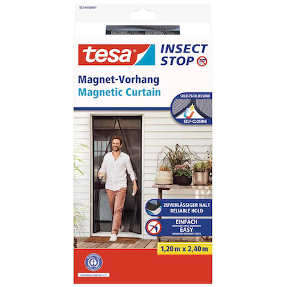 Artikelbild für tesa Fliegengitter Insect Stop Magnetvorhang anthrazit 1,2 x 2,4 m, Artikelnummer 619219