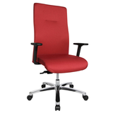 Artikelbild 1 für Topstar XXL Bürostuhl Big Star 20, BT290T W51 Stoff rot, Gestell alu, Artikelnummer 410993