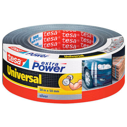 Artikelbild für tesa extra Power® Universaltape Gewebeband silber 50,0 mm x 50,0 m 1 Rolle, Artikelnummer 590299