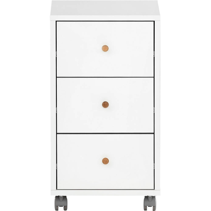 Artikelbild 4 für MÖBELPARTNER 500 Rollcontainer weiß 3 Auszüge 32,6 x 39,1 x 59,7 cm, Artikelnummer 823924