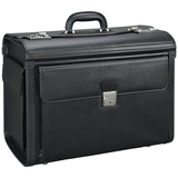 Artikelbild 1 für Alassio Pilotenkoffer VICENZA Lederimitat schwarz 46,0 x 21,5 x 35,0 cm, Artikelnummer 143255