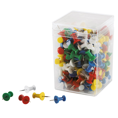 Artikelbild für magnetoplan Pinnnadeln farbsortiert, 200 St., Artikelnummer 848263