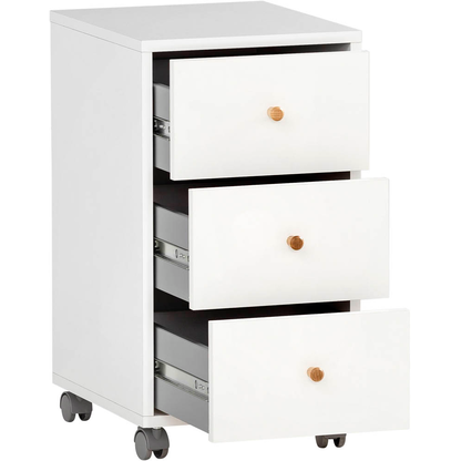 Artikelbild 5 für MÖBELPARTNER 500 Rollcontainer weiß 3 Auszüge 32,6 x 39,1 x 59,7 cm, Artikelnummer 823924