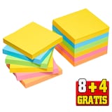 Artikelbild 1 für 8 + 4 GRATIS: Post-it® Super Sticky Carnival Haftnotizen extrastark farbsortiert, 8 Blöcke + GRATIS 4 Blöcke, Artikelnummer 620437