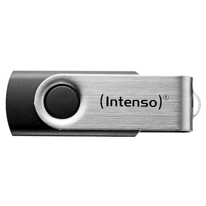 Artikelbild 2 für Intenso USB-Stick Basic Line schwarz, silber 64 GB, 1 St., Artikelnummer 890297