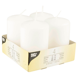Artikelbild 1 für STARPAK Stumpenkerzen weiß, 4 St., Artikelnummer 514048