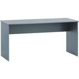 Artikelbild 1 für MÖBELPARTNER 500 Schreibtisch blaugrau rechteckig, Wangen-Gestell weiß 150,0 x 65,0 cm, Artikelnummer 823912