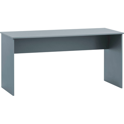 Artikelbild für MÖBELPARTNER 500 Schreibtisch blaugrau rechteckig, Wangen-Gestell weiß 150,0 x 65,0 cm, Artikelnummer 823912