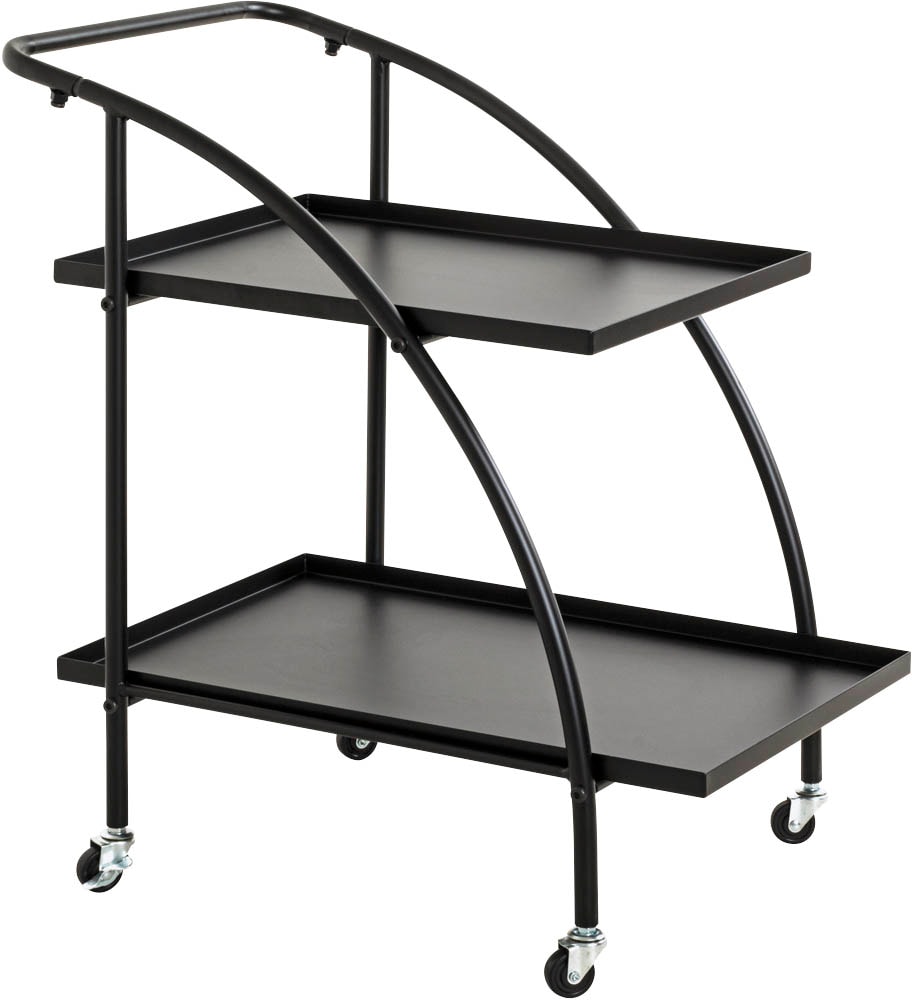 HAKU Möbel Servierwagen schwarz 68,0 x 42,0 x 71,0 cm | office discount