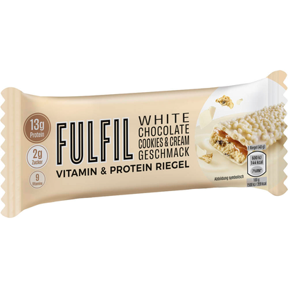 Artikelbild 2 für FULFIL White Chocolate Cookies & Cream Proteinriegel 40,0 g, Artikelnummer 575619