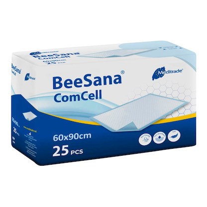 Artikelbild 2 für Meditrade® Einweg-Betteinlagen BeeSana® ComCell 1-lagig weiß, 25 St., Artikelnummer 565479