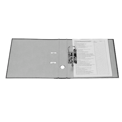 Artikelbild 6 für office discount Ordner schwarz marmoriert Karton 5,0 cm DIN A4, 1 St., Artikelnummer 501502