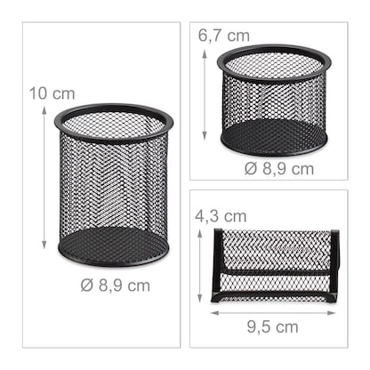 Artikelbild 6 für relaxdays Schreibtischset schwarz, Artikelnummer 762817