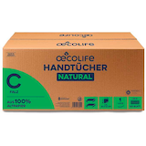 Artikelbild 1 für oecolife Papierhandtücher 4901201 NATURAL Lagen-Falzung 1-lagig 2.400 Tücher, Artikelnummer 773194