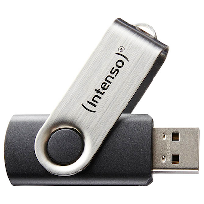 Artikelbild für Intenso USB-Stick Basic Line schwarz, silber 64 GB, 1 St., Artikelnummer 890297