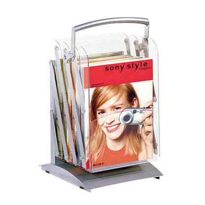 Artikelbild 2 für Kerkmann Prospektständer tec-art Folder silber DIN A4, 1/3 DIN A4 26,0 x 29,0 x 45,0/160,0 cm, 1 St., Artikelnummer 556720