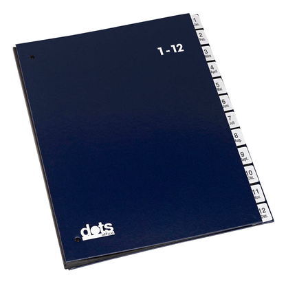 Artikelbild für dots Pultordner 1-12, Jan.-Dez. blau, 1 St., Artikelnummer 799114