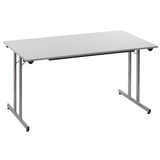 Artikelbild 1 für SODEMATUB Mehrzwecktisch lichtgrau rechteckig, Vierkantrohr silber, 120,0 x 60,0 x 74,0 cm, Artikelnummer 194233