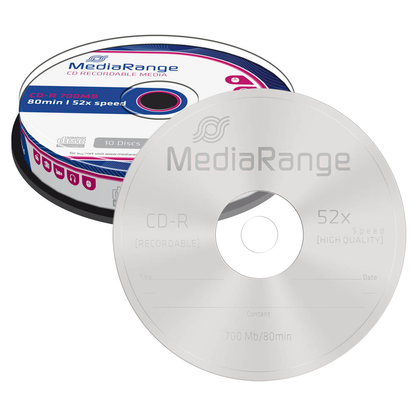 Artikelbild für MediaRange CD-R 700 MB, 10 St., Artikelnummer 837005