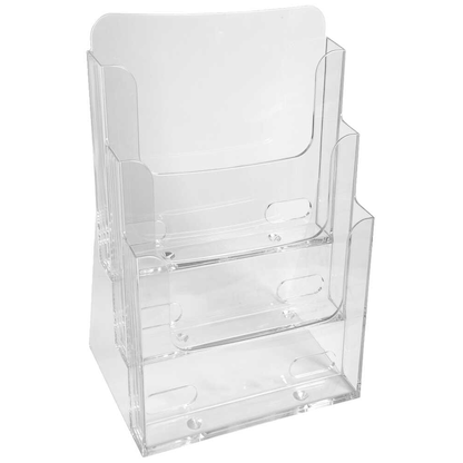 Artikelbild 3 für Exacompta Tischprospekthalter Office Exacryl transparent DIN A4 3 Fächern 23,7 x 15,5 x 33,9 cm, 1 St., Artikelnummer 697069