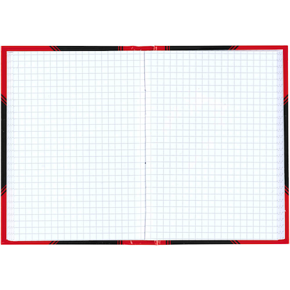 Artikelbild 3 für Bantex Notizbuch Chinakladde DIN A6 kariert, schwarz/rot Hardcover 192 Seiten, 1 St., Artikelnummer 429528