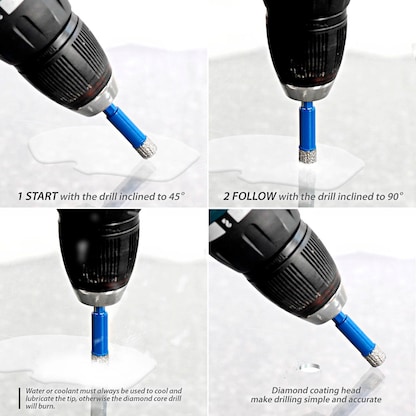 Artikelbild 4 für S&R Diamantbohrer-Set, 4-teilig, Artikelnummer 316337