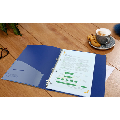 Artikelbild 6 für RAPESCO® Ringbuch 4-Ringe grün, rot, schwarz, dunkelblau, hellblau 3,5 cm DIN A4, 10 St., Artikelnummer 715886