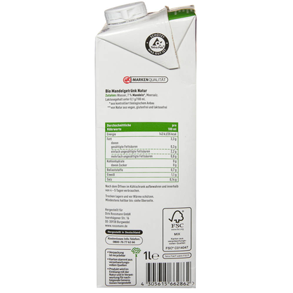 Artikelbild 6 für enerBiO Bio-Mandeldrink 8x 1,0 l, Artikelnummer 864217