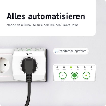 Artikelbild 4 für ANSMANN AES1.3 Timer-Steckdose weiß, Artikelnummer 629419