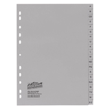 Artikelbild 1 für AKTION: office discount Ordnerregister DIN A4 Vollformat A-Z grau 20-teilig, 1 Satz, Artikelnummer 107452