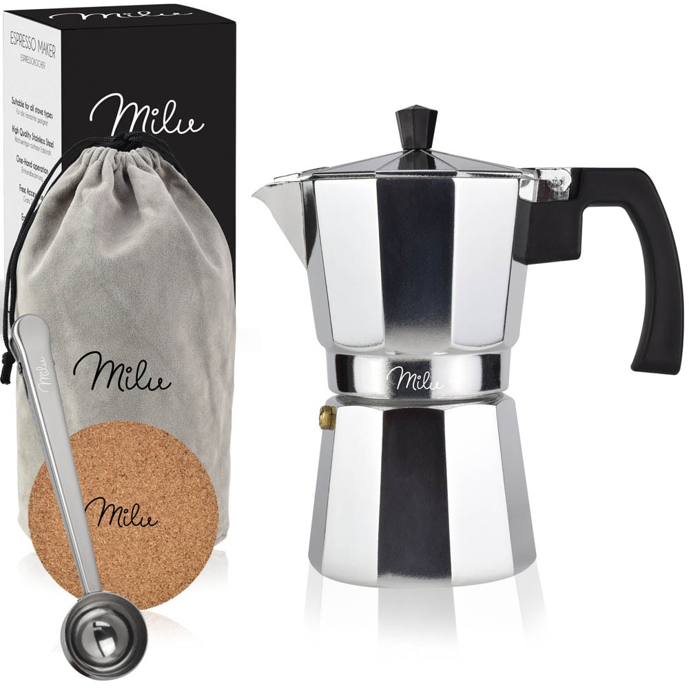 ORYX Espressokocher 600ml - Aluminium Mokka-Kanne Für 12 Tassen