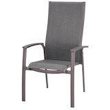 Artikelbild 1 für BEST Gartenstuhl mit Armlehnen Larino anthrazit, Metall, 1 St., Artikelnummer 656997