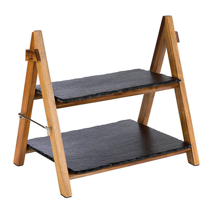 Artikelbild für APS Etagere braun, schwarz Höhe: 34,0 cm, 1 St., Artikelnummer 193629