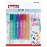 Artikelbild 1 für tesa Glitter Deco Candy Colors Klebestifte 10,0 g, 6 St., Artikelnummer 383758