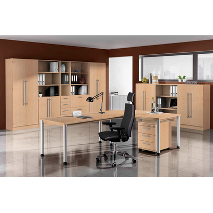 Artikelbild 4 für HAMMERBACHER Regalschrank Orbis, V7700/3/3/RE ahorn 80,0 x 42,0 x 200,4 cm, 1 St., Artikelnummer 373969